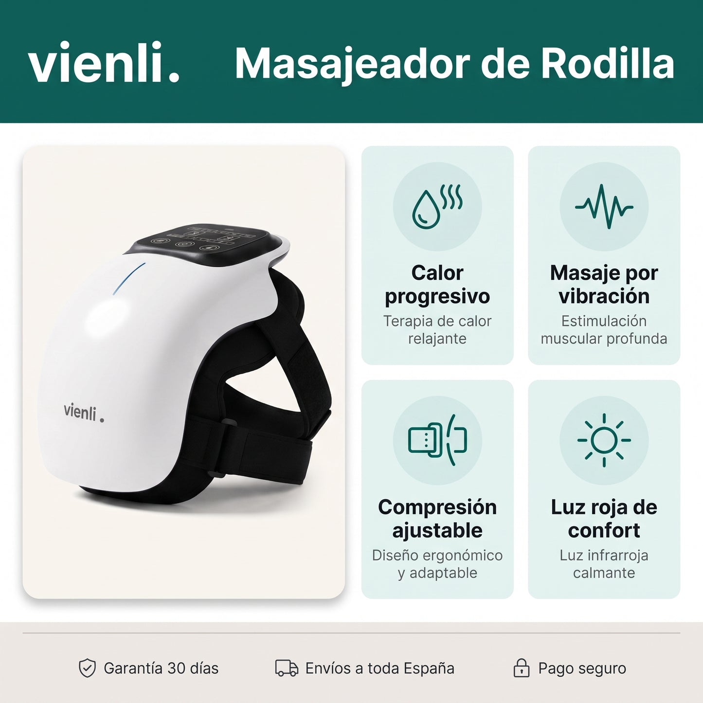Masajeador De Rodilla Portátil Para Relajación